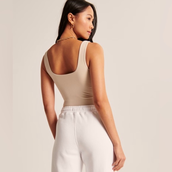 Abercrombie Cotton Blend Seamless Tank Bodysuit - Picture 4 of 7